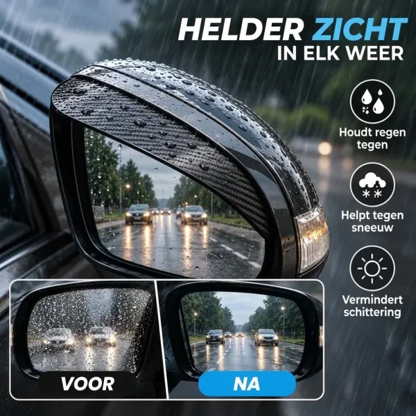 Beschermende zijspiegel regenkap | RAINCAP