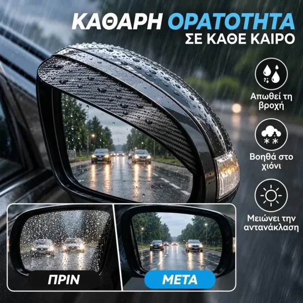 Προστατευτικό φρύδι πλευρικού καθρέφτη | RAINCAP