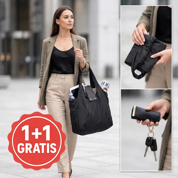 Foldbar lædertaske | SHIFTBAG 1+1 GRATIS