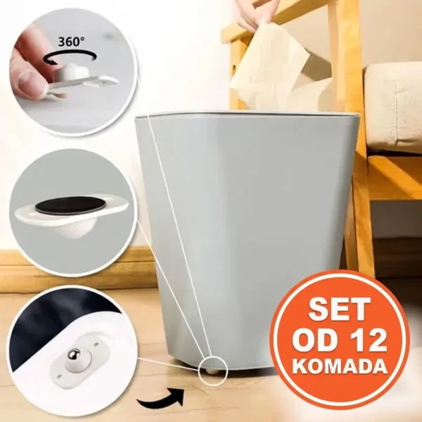 Samoljepljivi kotačići za namještaj (12 kom) | STICKYWHEEL