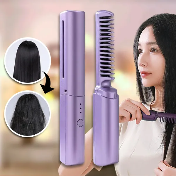 2-in-1 Oplaadbare Stijltang + Kam | MINIGLAM