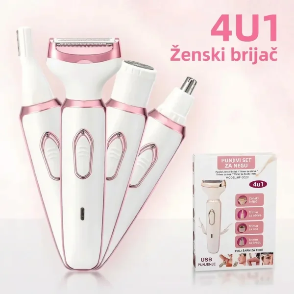 4-u-1 Električni brijač za dame | LUNATRIM