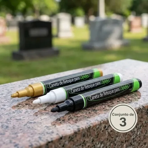 Tinta para inscrições em monumentos de pedra (3 un./conjunto) | GRAVEPEN
