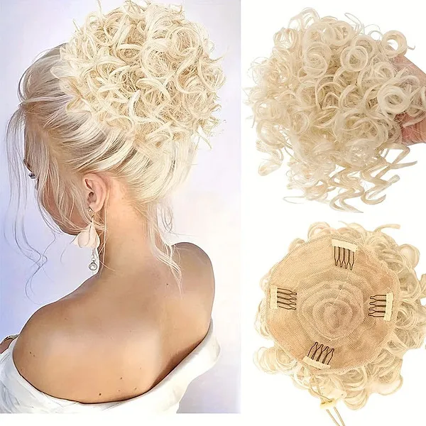 Къс къдрав шиньон | HAIRBELLA