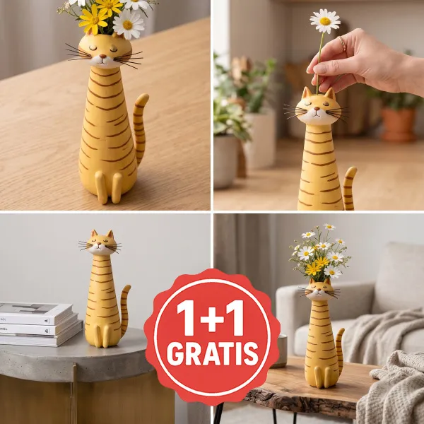 Vază decorativă Pisică neobișnuită | KITVASE 1+1 GRATIS