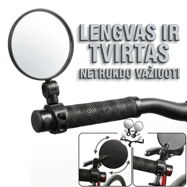 Sukamas dviračio saugos veidrodis | MIRRORIX