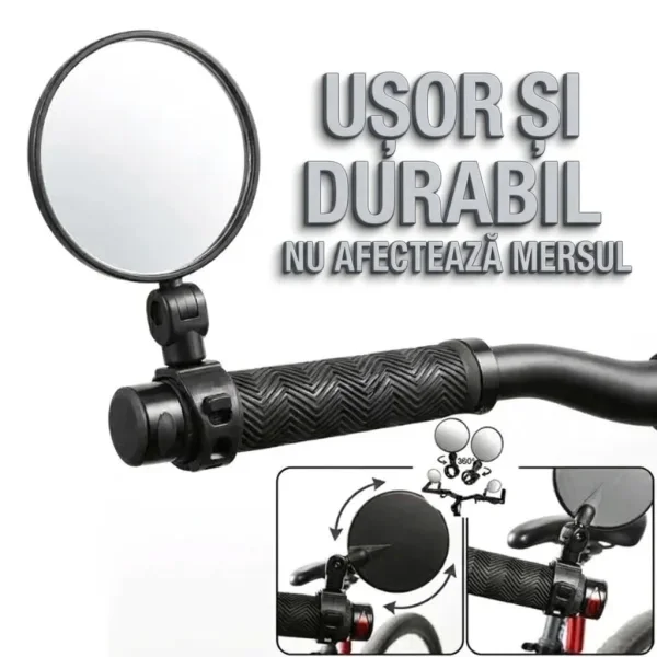 Oglindă de siguranță rotativă pentru bicicletă | MIRRORIX