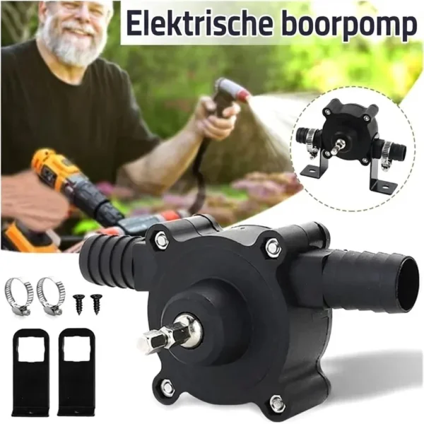Boormachine-aangedreven waterpomp - geen stopcontact nodig | PUMPION