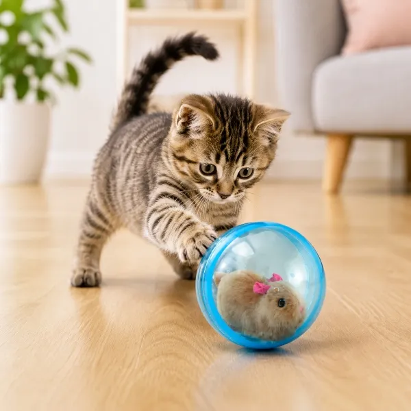 Minge rulantă interactivă pentru animale de companie | ROLLYPET