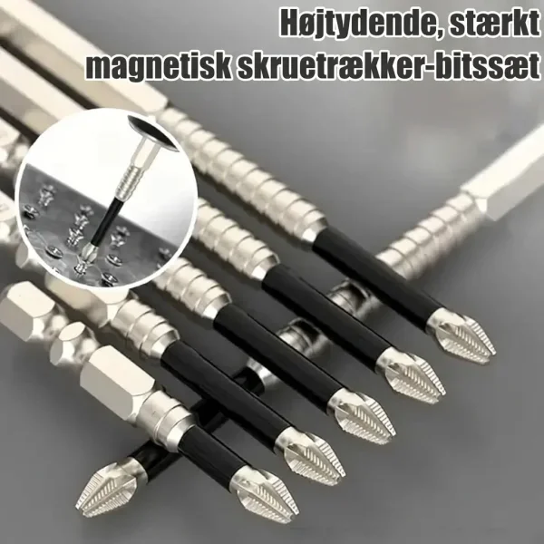 Stærkt Magnetisk Skruetrækkerbitsæt (6 stk.) | SETDRILL