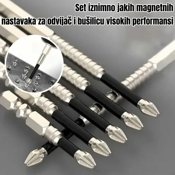 Jaki magnetski set bitova za odvijač (6 kom) | SETDRILL