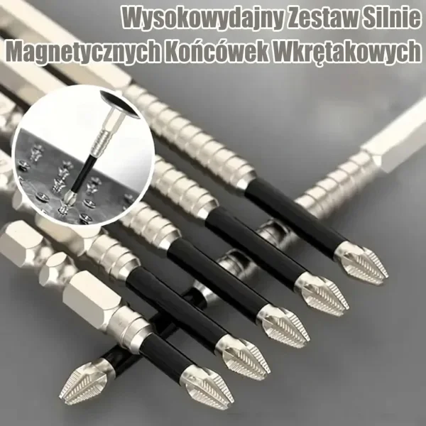 Mocny magnetyczny zestaw bitów do wkrętarki (6 szt.) | SETDRILL