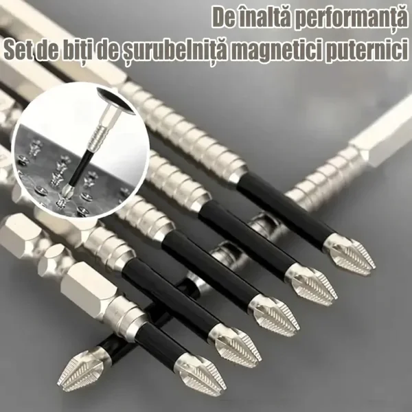 Set de biți șurubelniță magnetici puternici (6 buc) | SETDRILL