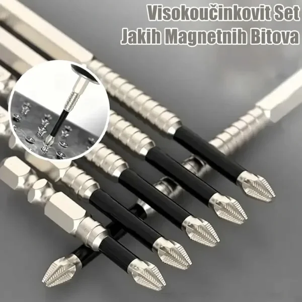 Jak magnetni set bitova za odvijač (6 kom) | SETDRILL