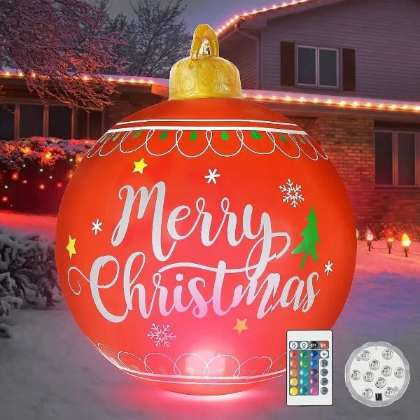 Kæmpe oppustelig julekugle dekoration | SPIRITBALL