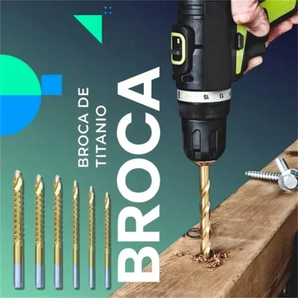 Juego de brocas helicoidales (6 pzas) | TWISTBIT