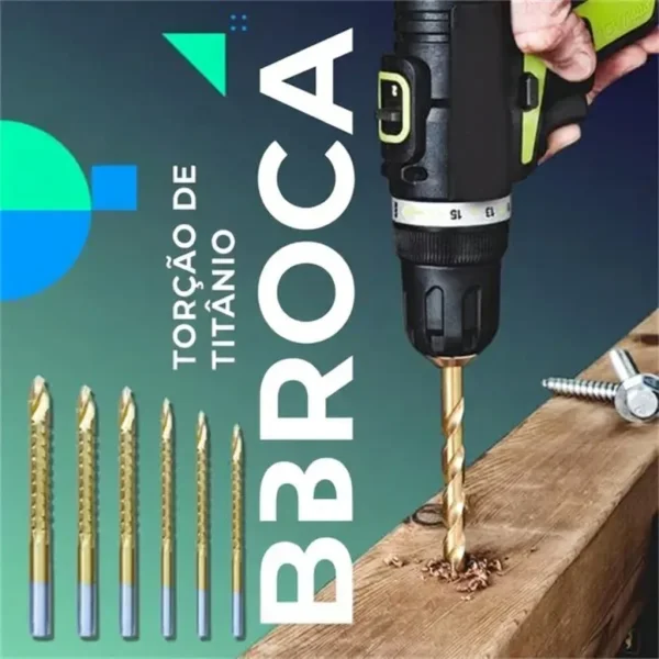 Conjunto de brocas helicoidais (6 pçs) | TWISTBIT